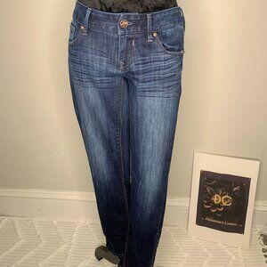 Express Stella Jeans / Low Rise Dark wash Women's Skinny Jeans -Size 0